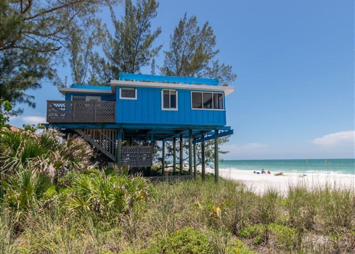 Exterior of Crows Nest, a vacation rental on Anna Maria Island